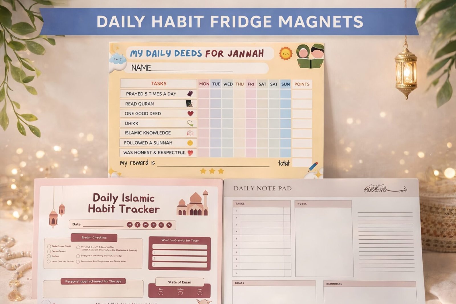 Habit tracker – 3 Fridge Magnet